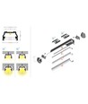 Profilé alu 2m UNI12 BCD/U - Blanc laqué, montage en applique, rail LED