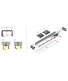 2m aluminiumprofiel UNI14 BC3/Y - Geanodiseerd, opbouw, LED-profiel