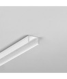 Profilé en aluminium 2m UNI14 BC3/Y - Blanc laqué, en applique, rail LED