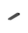 Profilé en aluminium 2m UNI14 BC3/Y - Noir anodisé, montage en applique, rail LED