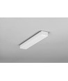 Profilé en aluminium 2m UNI14 BC3/Y - Blanc laqué, en applique, rail LED