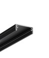 1m aluminiumprofiel WIDE24 G/W - Zwart geanodiseerd, opbouw, LED profiel