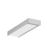 Profilé alu 1m WIDE24 G/W - Anodisé, en applique, rail LED