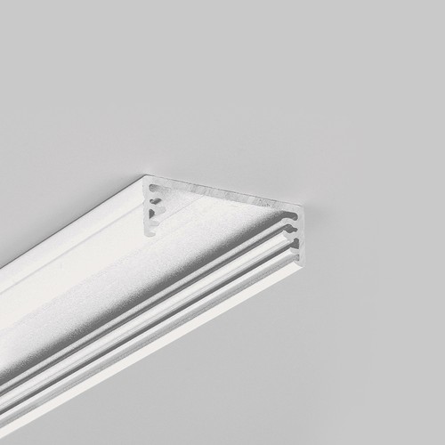 Profilé en aluminium 2m WIDE24 G/W - Blanc laqué, montage en applique, rail LED