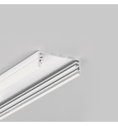 Profilé en aluminium 2m WIDE24 G/W - Blanc laqué, montage en applique, rail LED