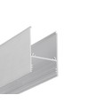 2m aluminiumprofiel COMBO30-01 ACDE-9 - Onbehandeld aluminium, opbouw, LED profiel