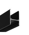 2m aluminium profiel COMBO30-01 ACDE-9 - Zwart geanodiseerd, opbouw, LED profiel