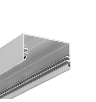 Profilé en aluminium 1m LOWI C10 - Anodisé, en saillie, rail LED