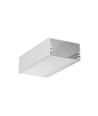 Profilé aluminium 1m LOWI C10 - Aluminium brut, montage en applique, rail LED