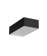 Profilé alu 1m LOWI C10 - Noir laqué, montage en applique, rail LED