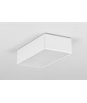 2m aluprofil LOWI C10 - Hvid lakeret, påbygning, LED skinne