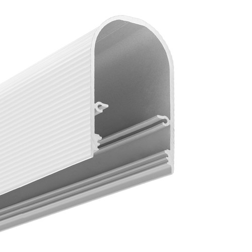 1m aluprofil NAMI23 CD-9 - Hvit lakkert, påbygging, LED skinne