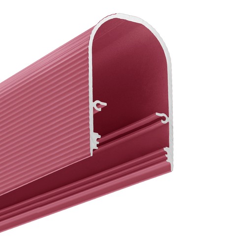Profilé en aluminium 1m NAMI23 CD-9 - laqué rose poussiére, montage en applique, rail LED