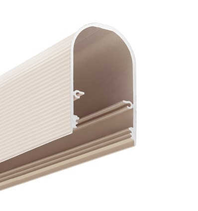 Profilé en aluminium 1m NAMI23 CD-9 - Beige laqué, montage en saillie, rail LED