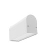 1m aluprofil NAMI23 CD-9 - Hvid lakeret, påbygning, LED skinne
