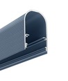 1m aluminium profiel NAMI23 CD-9 - Stofblauw gelakt, opbouw, LED profiel