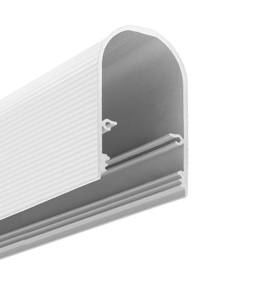 Profilé en aluminium 2m NAMI23 CD-9 - Blanc laqué, montage en applique, rail LED