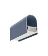 Profilé en aluminium 1m NAMI23 CD-9 - Bleu poussiéreux laqué, montage en saillie, rail LED