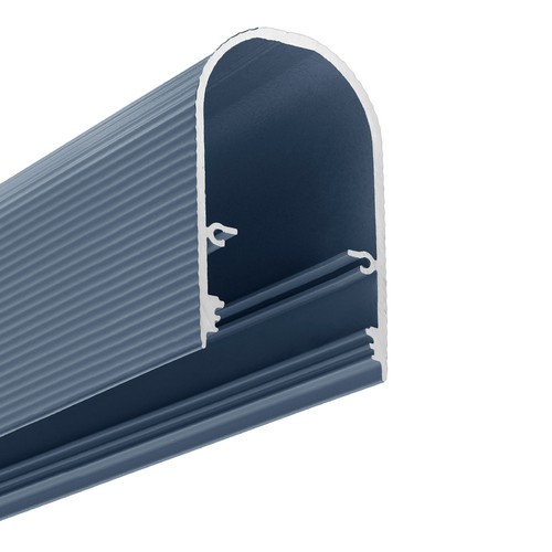Profilé en aluminium 2m NAMI23 CD-9 - Bleu poussiéreux laqué, montage en applique, rail LED