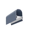 Profilé en aluminium 2m NAMI23 CD-9 - Bleu poussiéreux laqué, montage en applique, rail LED