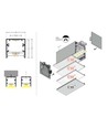Profilé en aluminium PHIL53 C10 1m - Blanc laqué, montage en applique, rail LED