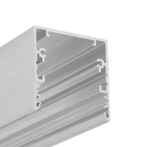 Profilé en aluminium PHIL53 C10 2m - Aluminium brut, montage en applique, rail LED