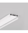Profilé en aluminium 1m VARIO30-01 ACDE-9/TY - Blanc laqué, montage en applique, rail LED