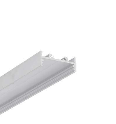 2m aluprofil VARIO30-01 ACDE-9/TY - Obehandlad aluminium, påbyggnad, LED-skena