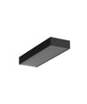 Profilé en aluminium 2m VARIO30-01 ACDE-9/TY - Anodisé noir, montage en applique, rail LED