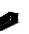 1m aluprofil VARIO30-03 ACDE-9/TY - Svart anodiserad, utanpåliggande, LED-skena