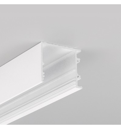 Profilé en aluminium VARIO30-03 ACDE-9/TY 1m - Blanc laqué, montage en applique, rail LED