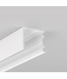 Profilé en aluminium VARIO30-03 ACDE-9/TY 1m - Blanc laqué, montage en applique, rail LED