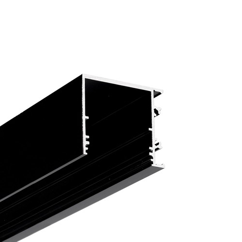 2m aluminiumsprofil VARIO30-03 ACDE-9/TY - Sort anodisert, påbygning, LED skinne
