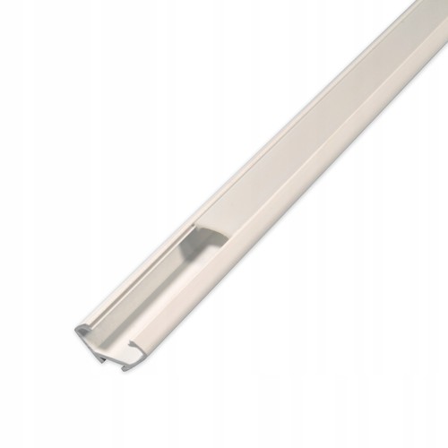 PVC hoekprofiel 15x15 voor LED-strip - 1 meter, wit, inclusief melkachtig wit deksel