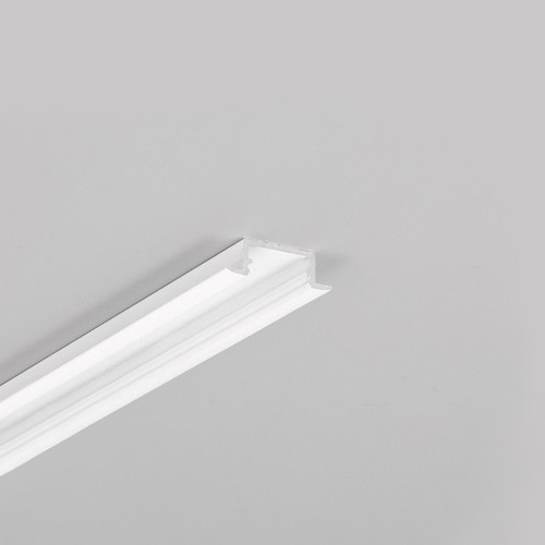 1m aluminium profiel BEGTIN12 J/S - Wit gelakt, inbouw, LED profiel