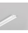 2m aluminium profiel BEGTIN12 J/S - Wit gelakt, inbouw, LED profiel