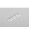 Profilé aluminium 2m BEGTIN12 J/S - Blanc laqué, encastré, rail LED
