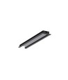 40 stuks 2m aluminium profiel BEGTIN12 J/S - Zwart geanodiseerd, ingebouwd, LED-profiel