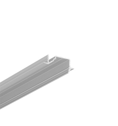 2m alu-profil DIAGONAL10 C - Anodiserad, infälld, LED-skena