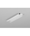 2m aluminium profiel DIAGONAL10 C - Wit gelakt, ingebouwd, LED profiel