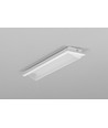 2m aluminium profiel DIAGONAL10 C - Wit gelakt, ingebouwd, LED profiel