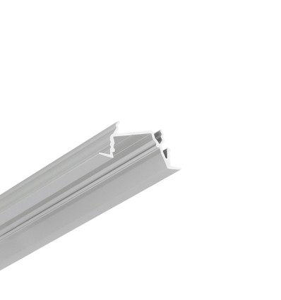 Profilé en aluminium 1m DIAGONAL14 F/TY - Anodisé, encastré, rail LED