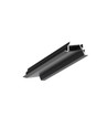 1m aluminium profiel DIAGONAL14 F/TY - Zwart geanodiseerd, ingebouwd, LED profiel