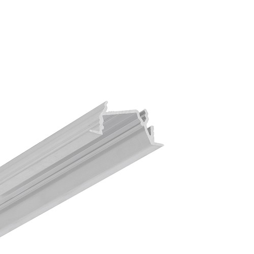 Profilé en aluminium 2m DIAGONAL14 F/TY - Aluminium brut, encastré, rail LED