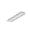 1m aluminiumprofiel GROOVE10 BC/UX - Onbehandeld aluminium, ingebouwd, LED-profiel