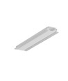 Profilé en aluminium 2m GROOVE10 BC/UX - Aluminium brut, encastré, rail LED