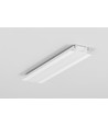 Profilé en aluminium 2m GROOVE10 BC/UX - Blanc laqué, encastré, rail LED