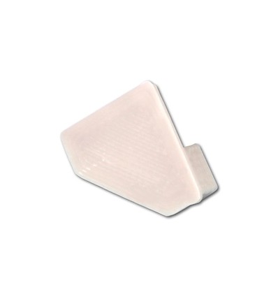 Ender til PVC hjørneprofil 15x15 - 2 stk, hvit