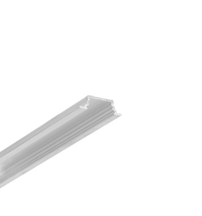 2m aluprofil GROOVE10.V2 A1C/U - Obehandlad aluminium, inbyggd, LED-skena