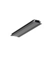 40 pcs. profilé en aluminium GROOVE10 BC/UX 2m - anodisé noir, encastré, rail LED